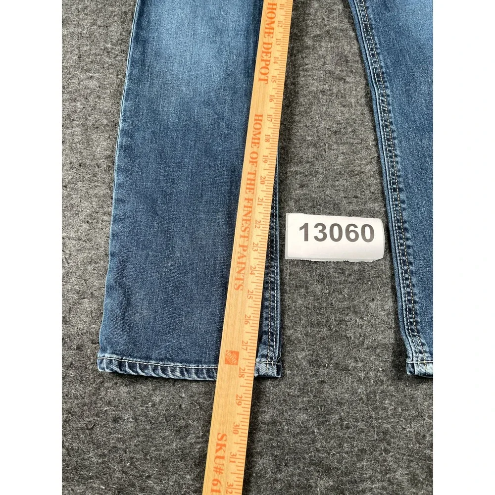 Rock & Republic Straight Jeans Mens 30x30 Blue Excellent Embroidered Pockets
